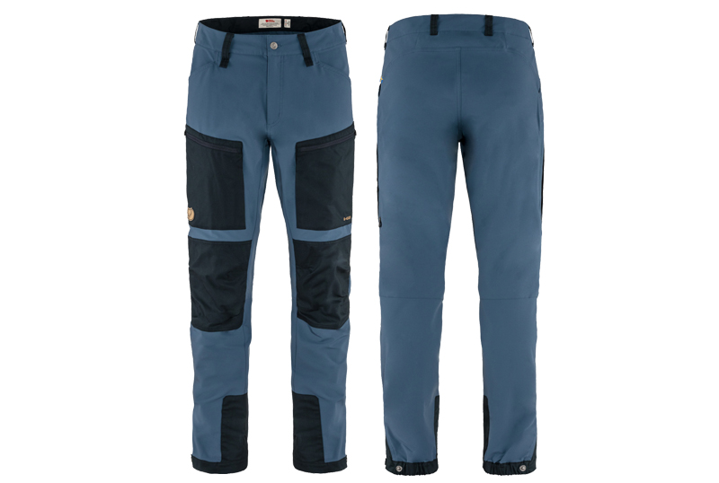 Recenzia: Turistické nohavice Fjällräven Keb Agile Trousers M, farba: Indigo Blue-Dark Navy 