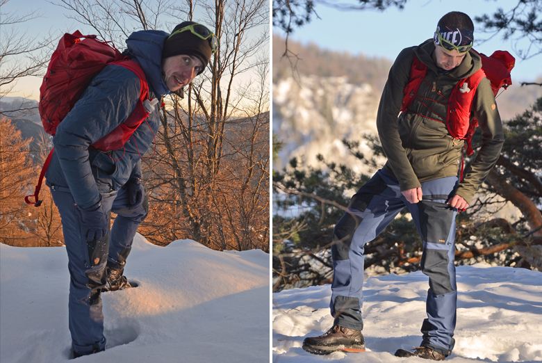 Recenzia: Turistické nohavice Fjällräven Keb Agile Trousers M - Mrazivé zimné túry