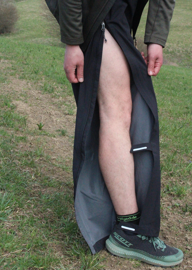 Trojštvrťový zips nohavíc