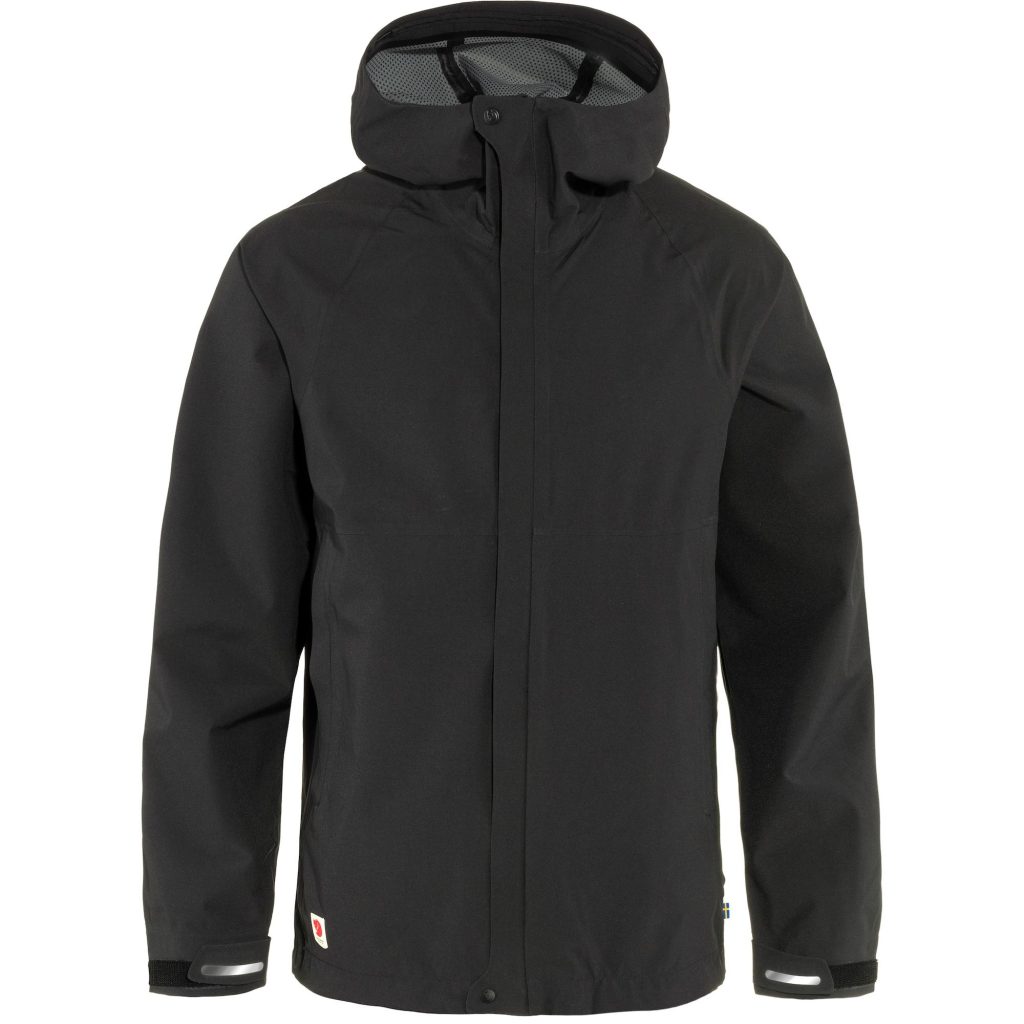 Nepremokavá bunda Fjällräven High Coast Hydratic Trail Jacket vo farbe Black