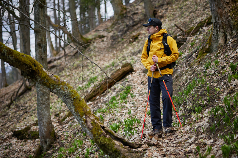 Nepremokavý komplet Fjällräven HC Hydratic Trail Jacket na testovaní vo Veľkej Fatre, foto: Ján Halaša